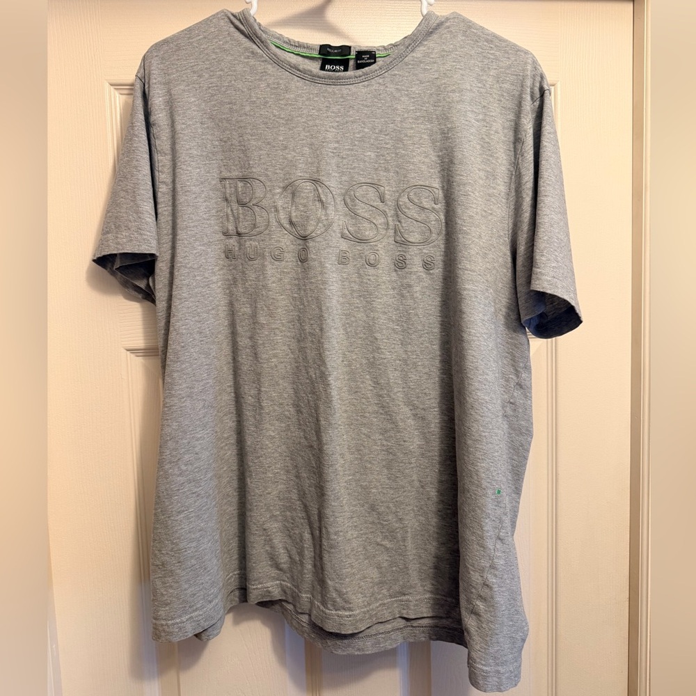 Hugo Boss Embossed Logo Gray T-Shirt